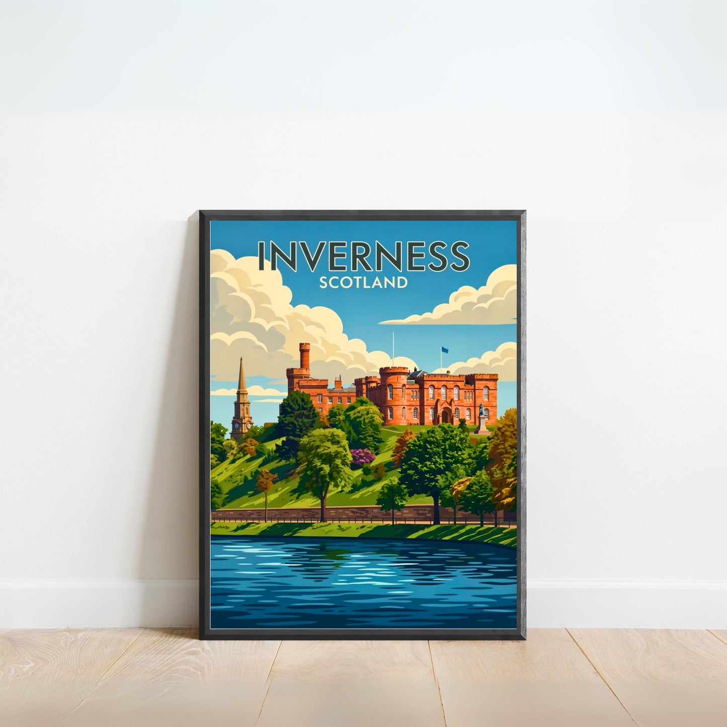 Inverness Vintage Travel Poster - Historic Scotland