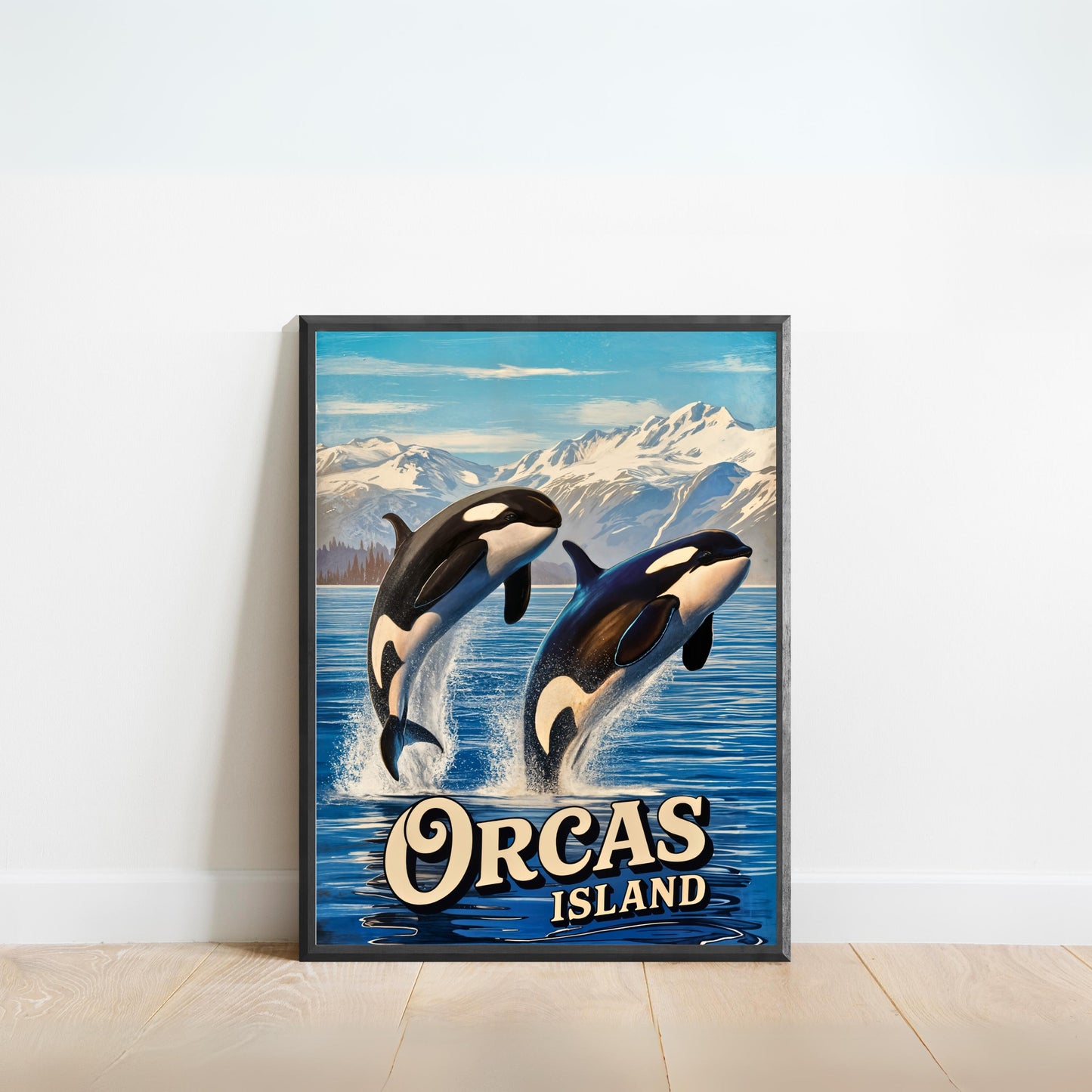 Orcas Island Vintage Travel Poster -  Island Serenity