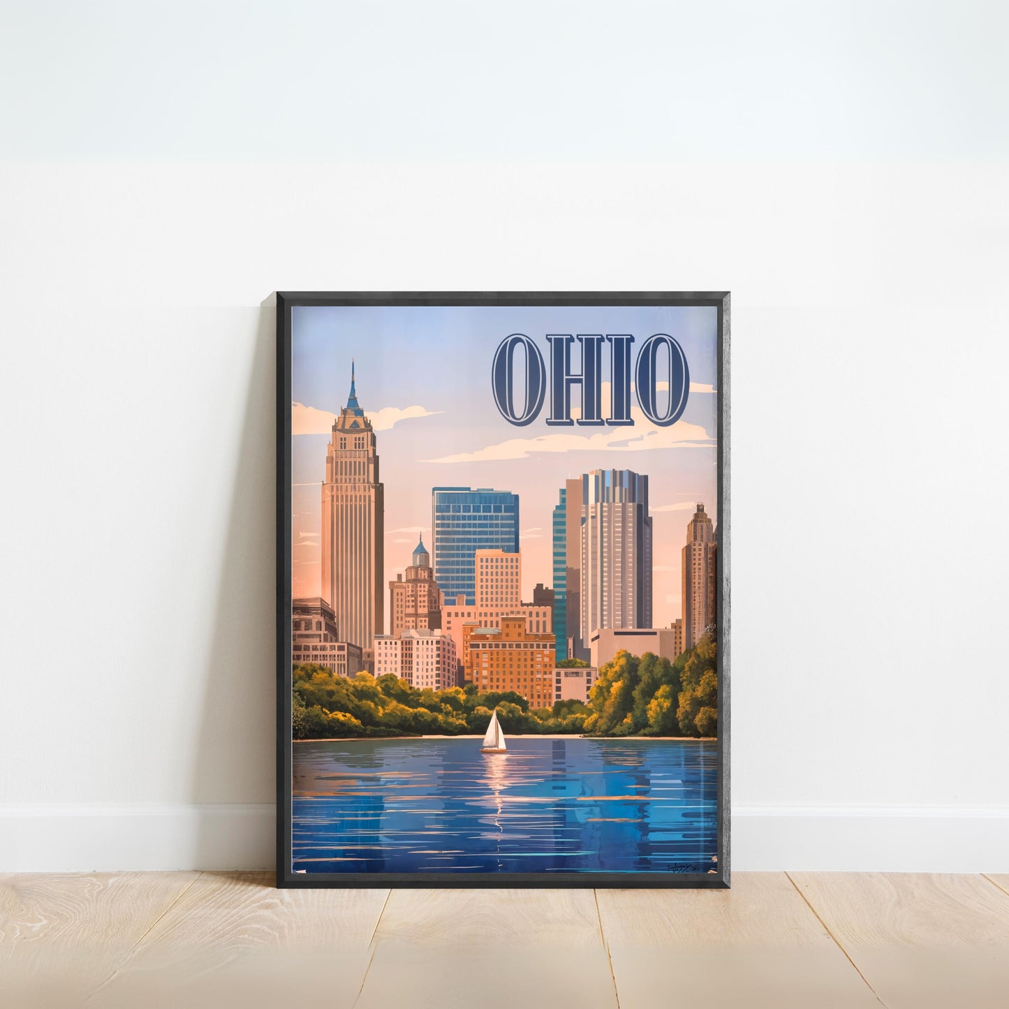 Ohio Vintage Travel Poster - Wonders of the Buckeye State