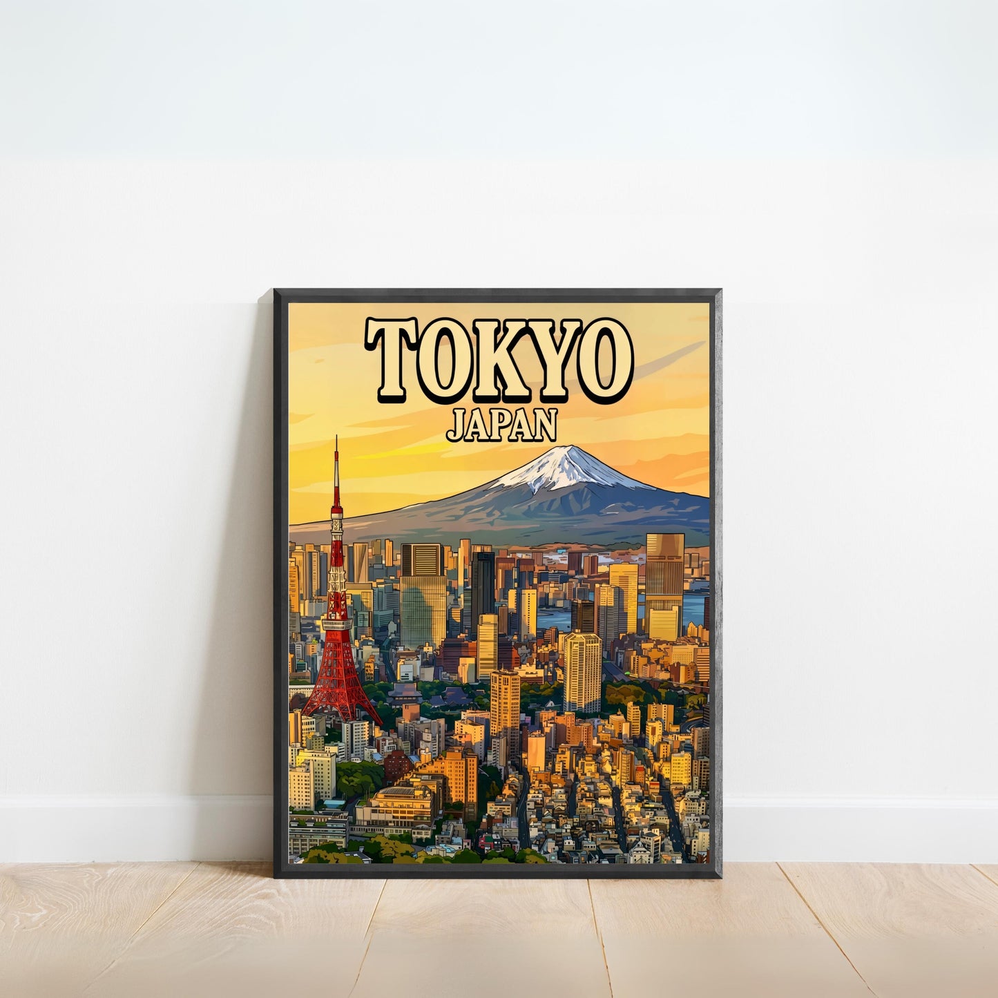 Tokyo Vintage Travel Poster - Breathtaking View of Japan City