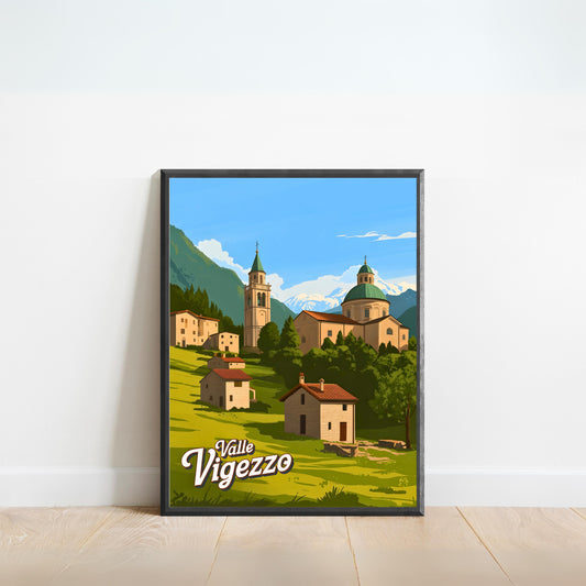Valle Vigezzo, Italy Vintage Travel Poster - Gateway to the Alps