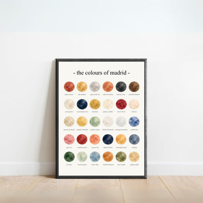The Colours of Madrid - Watercolor Print