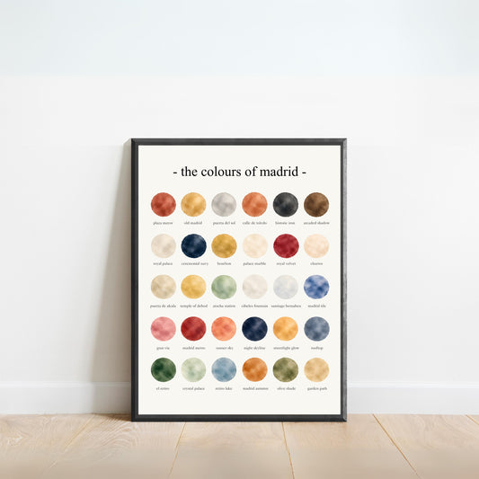 The Colours of Madrid - Watercolor Print