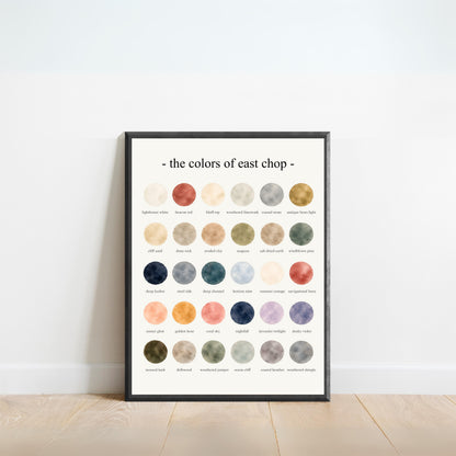 The Colors of East Chop - Watercolor Print