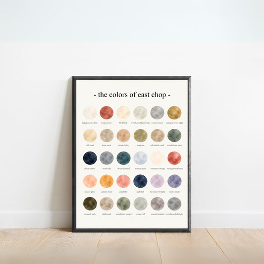 The Colors of East Chop - Watercolor Print