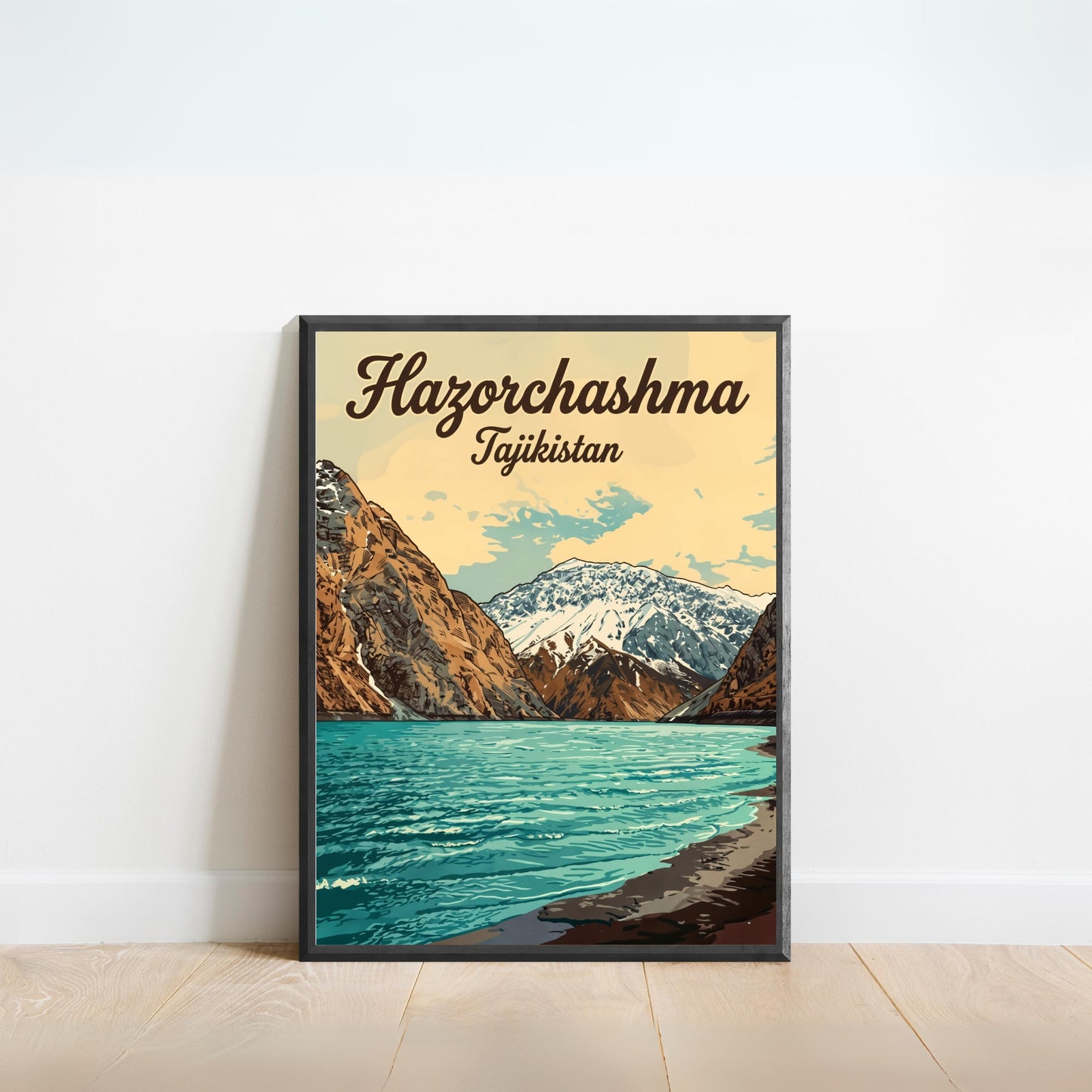 Hazorchashma Vintage Travel Poster -  Captivating  Serenity