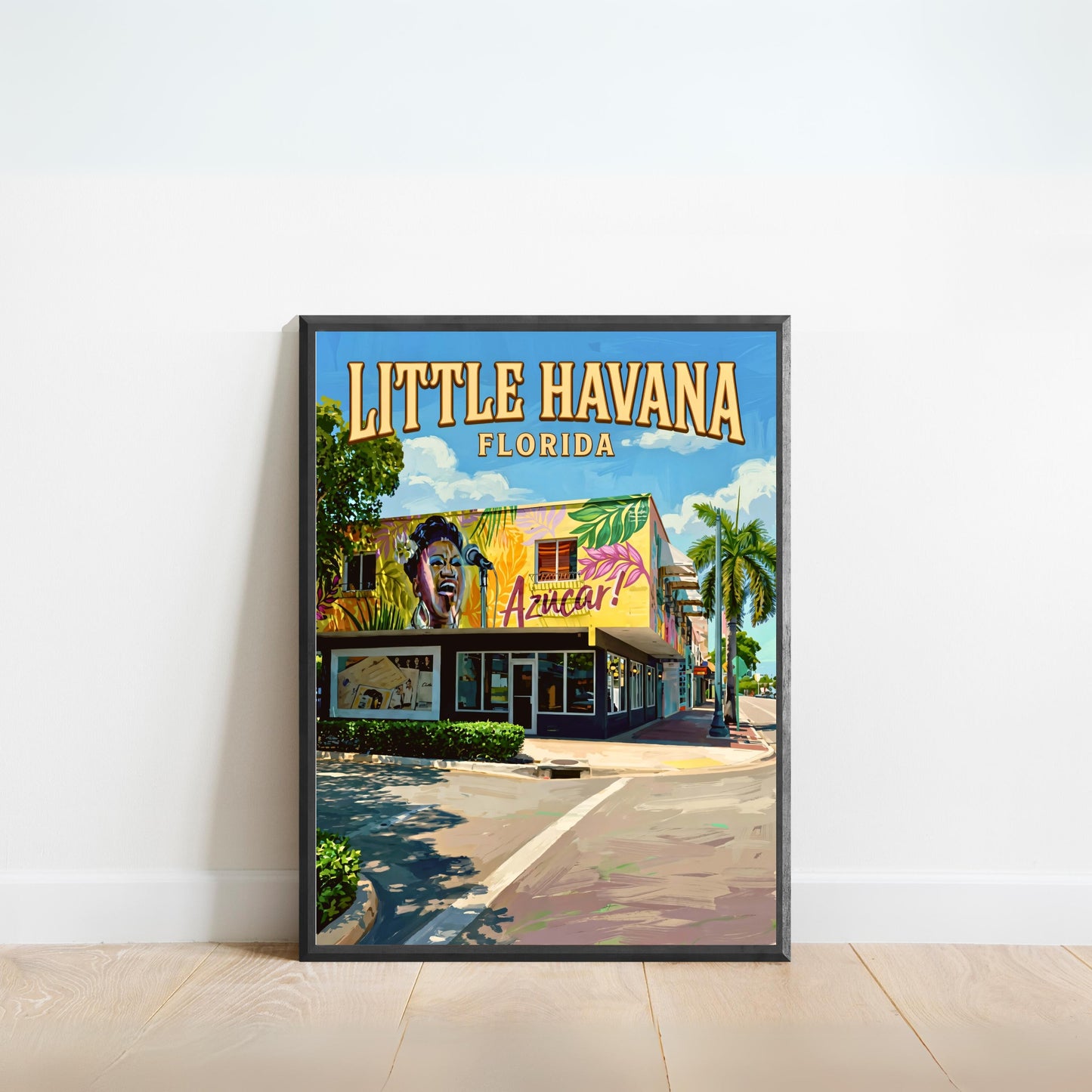 Little Havana Vintage Travel Poster -  Landamarks