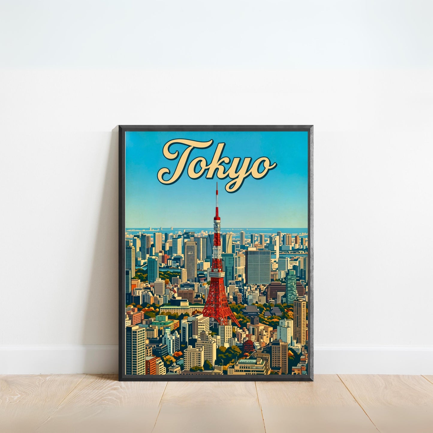 Tokyo Vintage Travel Poster - Tower
