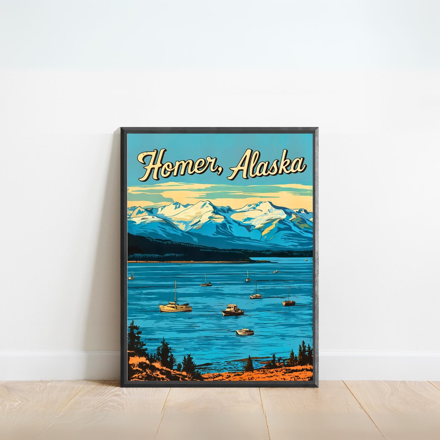 Homer Vintage Travel Poster - Alaska