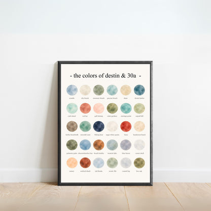 The Colors of Destin & 30A - Watercolor Print