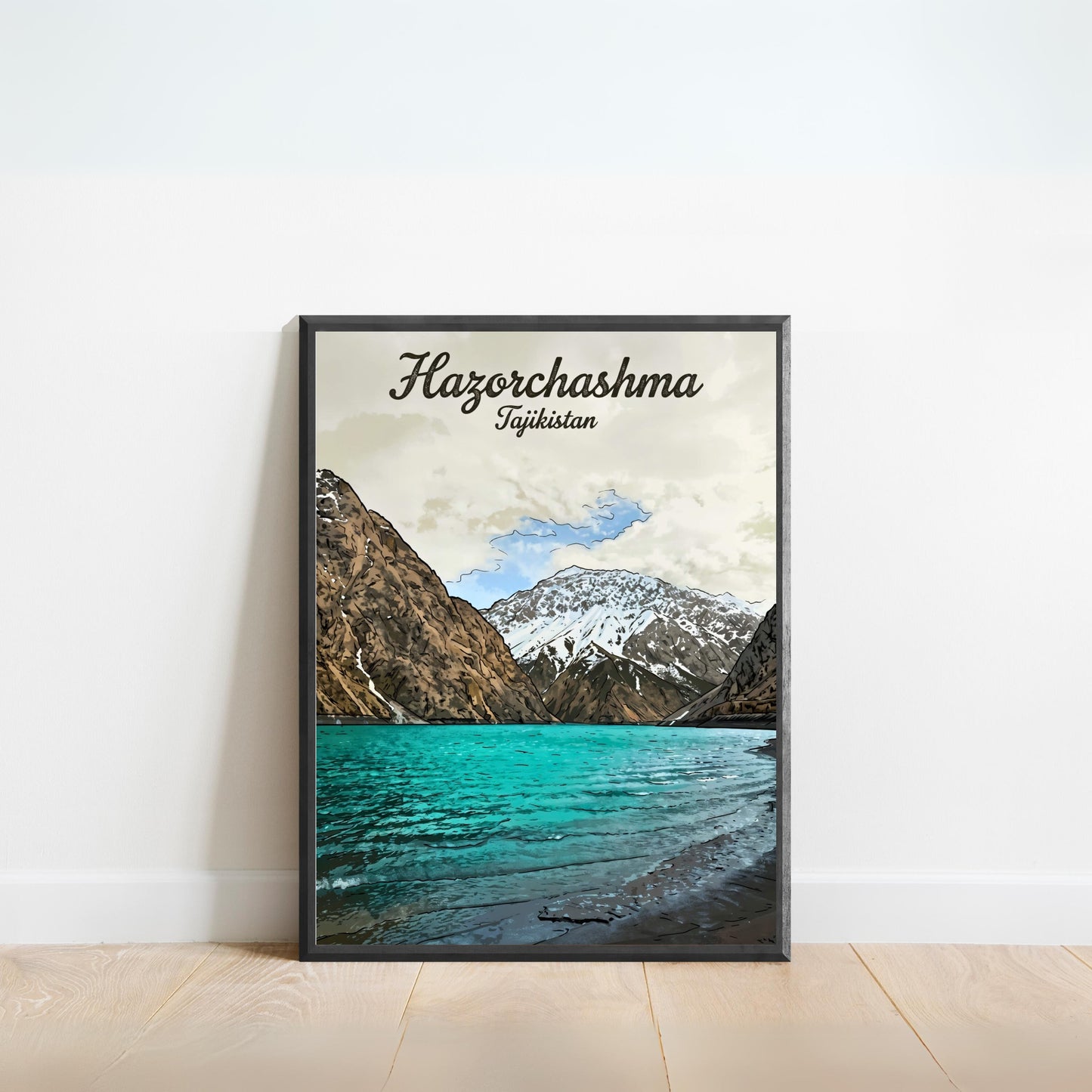 Hazorchashma Vintage Travel Poster -  The Thousands Spring