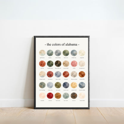 The Colors of Alabama  – Watercolor