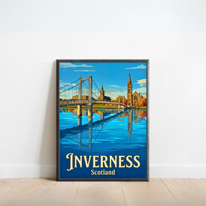 Inverness Vintage Travel Poster