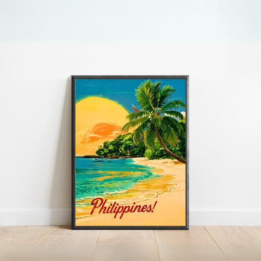 Philippines Vintage Travel Poster