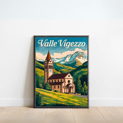 Valle Vigezzo, Italy Vintage Travel Poster - Timeless Alpine Beauty