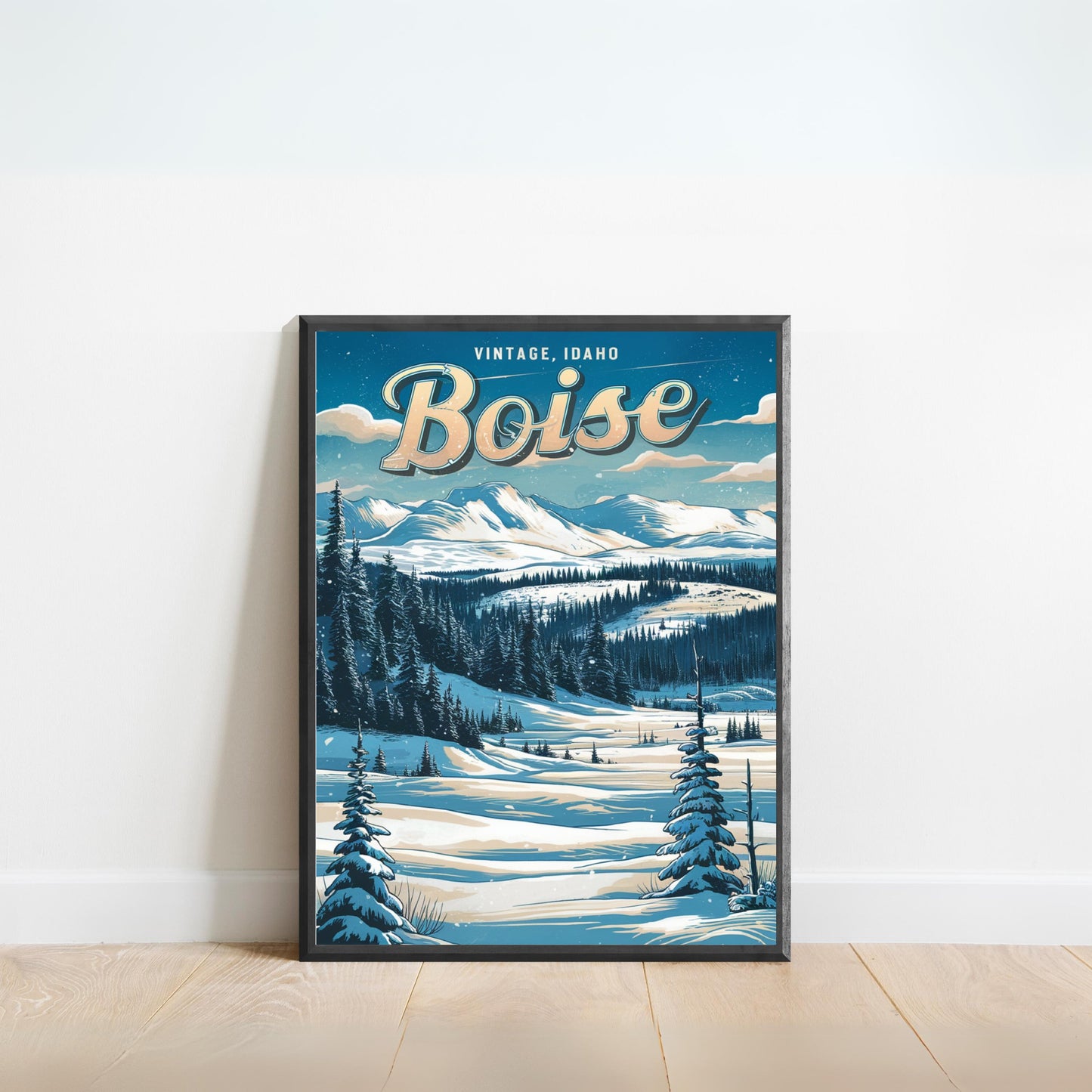 Boise Vintage Travel Poster - Vibrant Outdoor Adventures