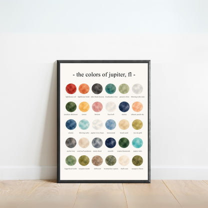 The Colors of Jupiter, FL - Watercolor Print