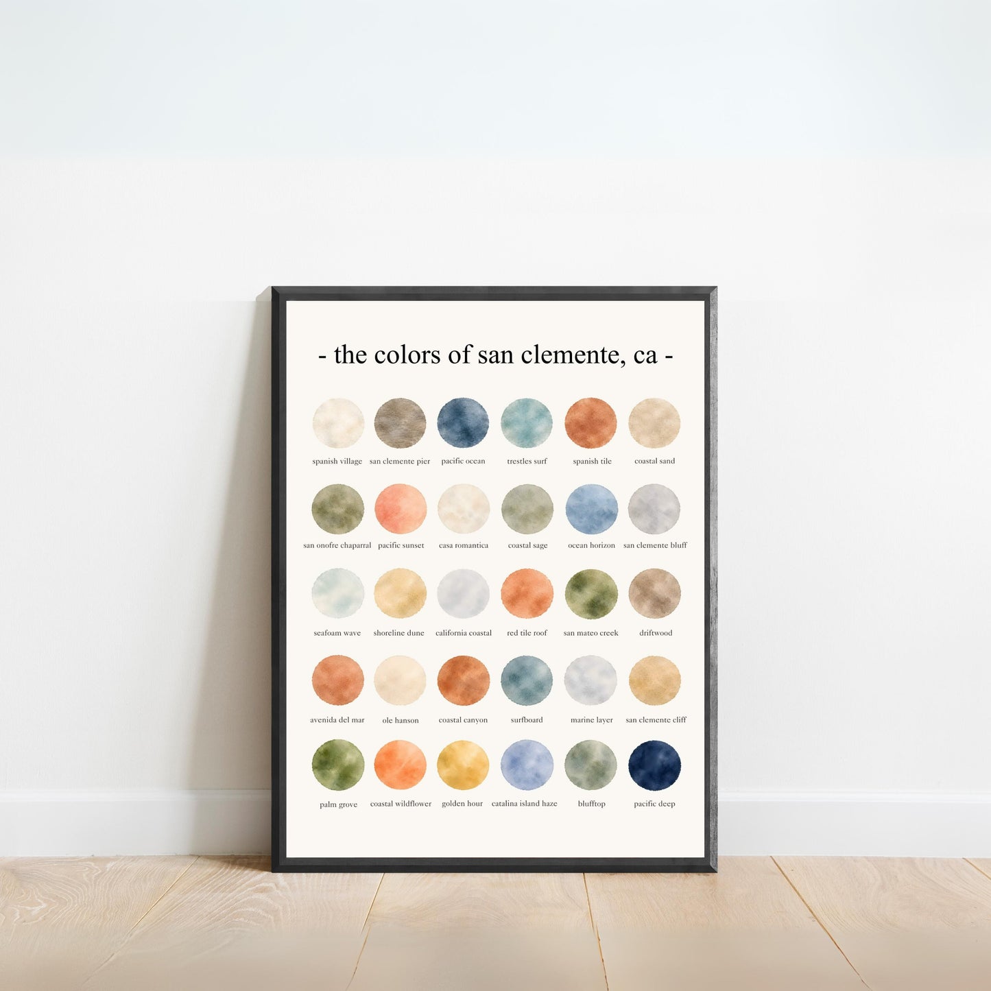The Colors of San Clemente, CA - Watercolor Print