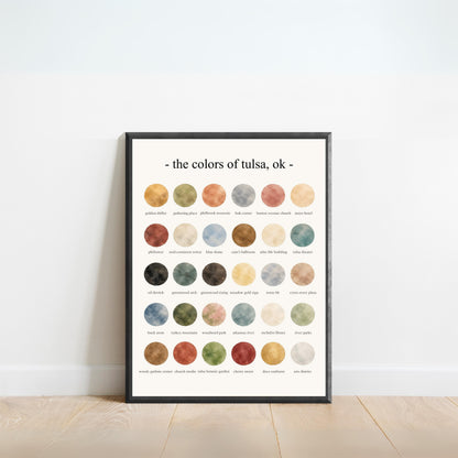 The Colors of Tulsa, OK - Watercolor Print