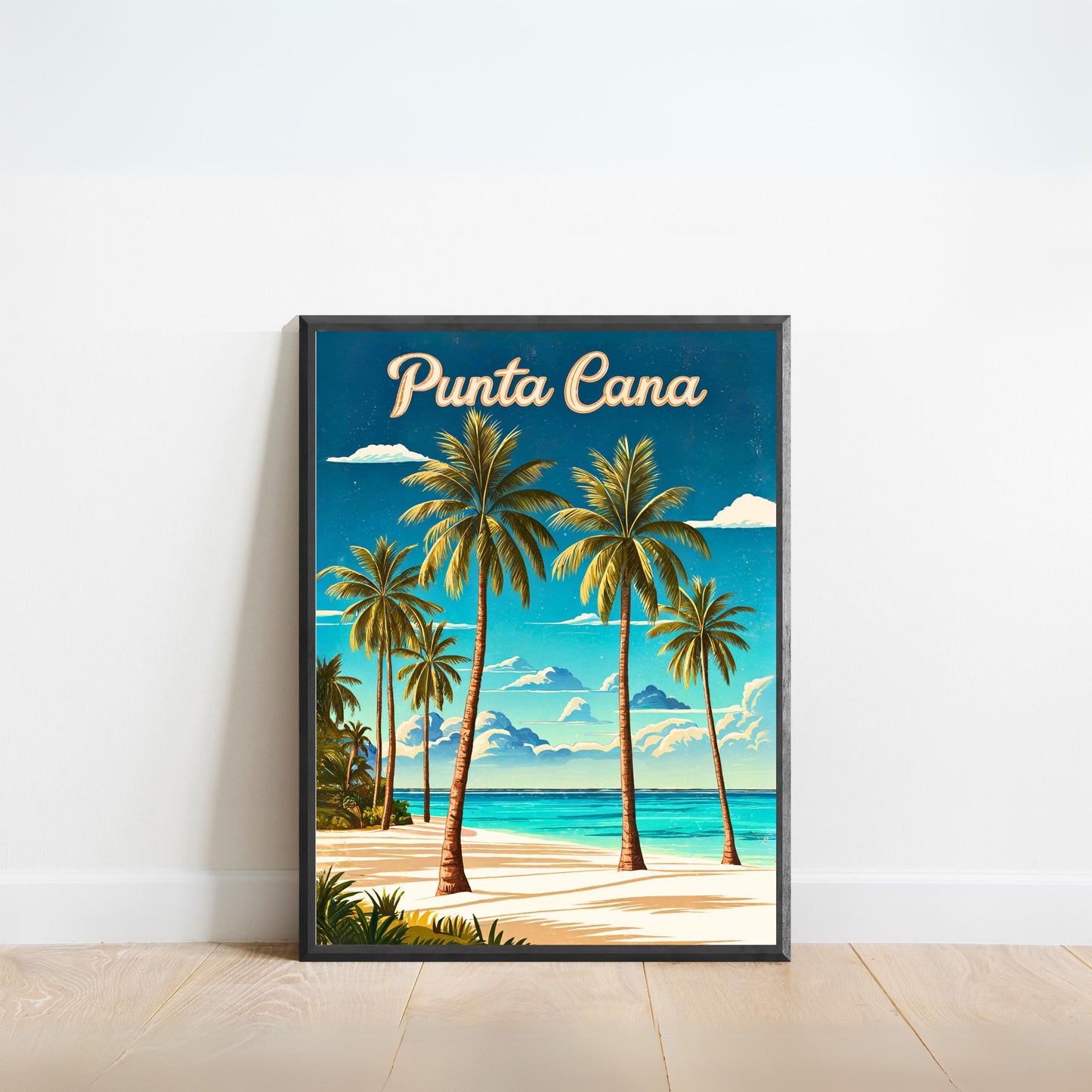 Punta Cana Vintage Travel Poster