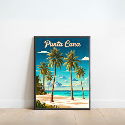 Punta Cana Vintage Travel Poster