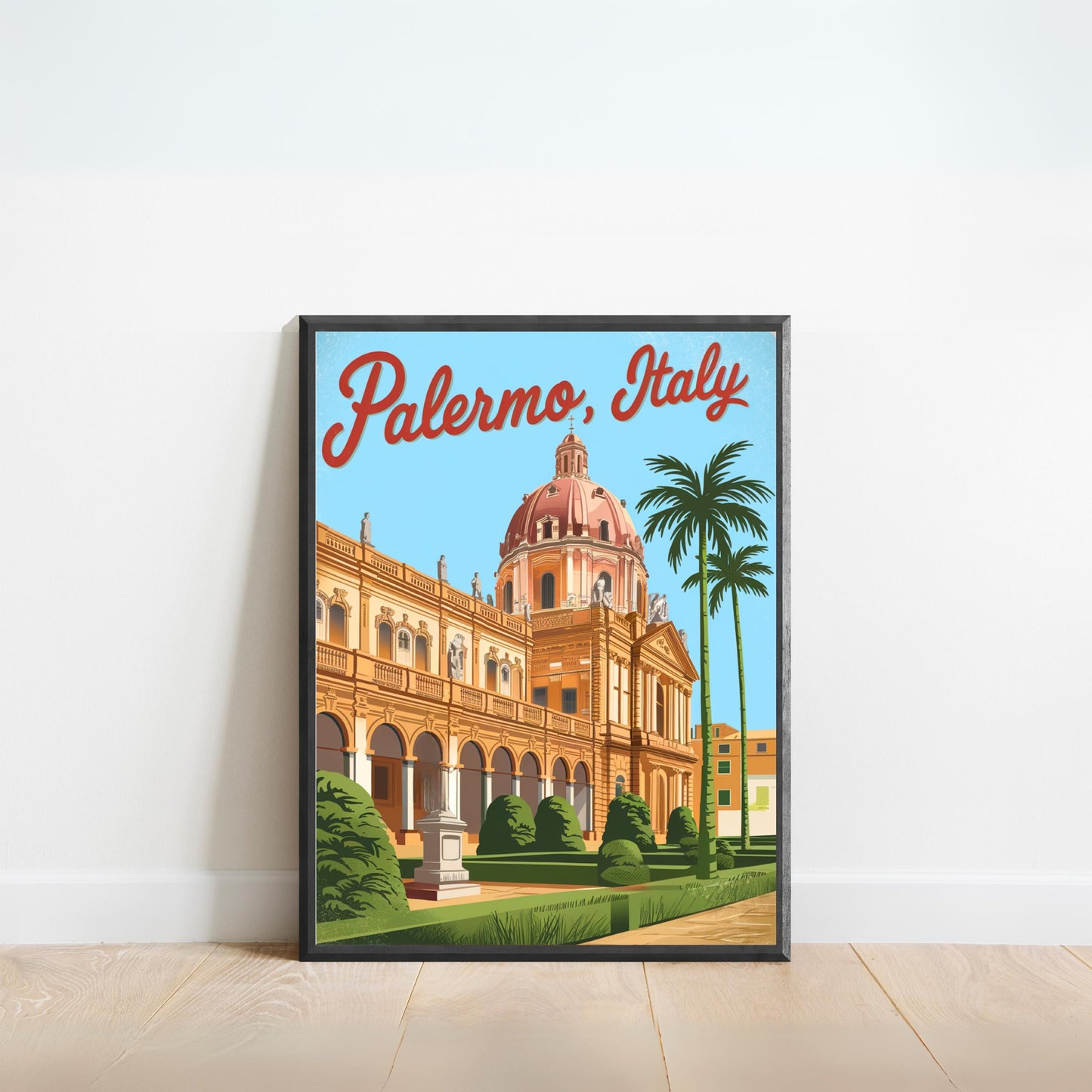 Palermo Vintage Travel Poster