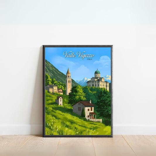 Valle Vigezzo, Italy Vintage Travel Poster - Valley of the Painters