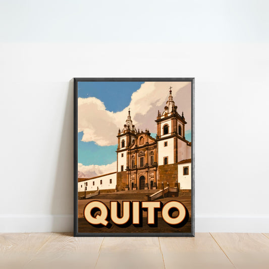 Quito Vintage Travel Poster - Jewel of the Andes