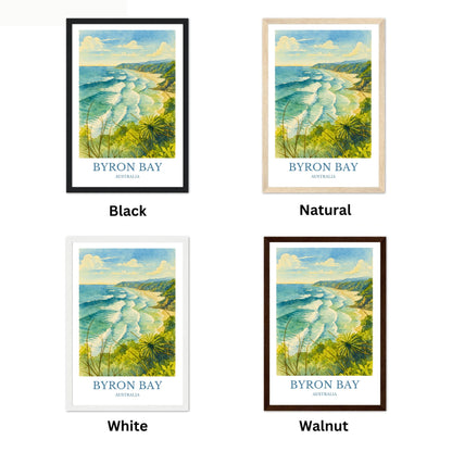 Byron Bay, Watercolor design poster, Australia Print, Byron Bay Wall Art