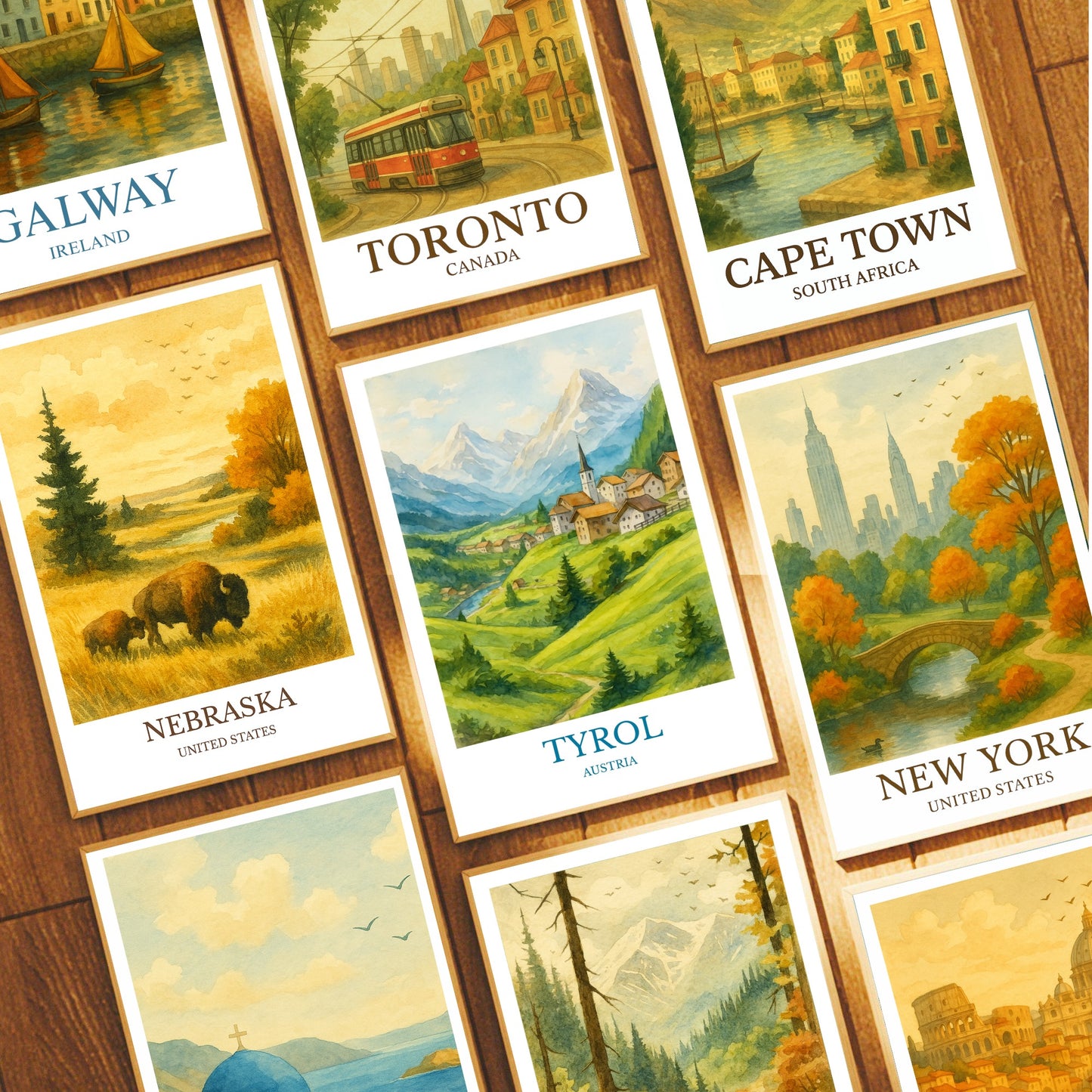 Tyrol, Watercolor design poster, Austria Print, Tyrol Wall Art