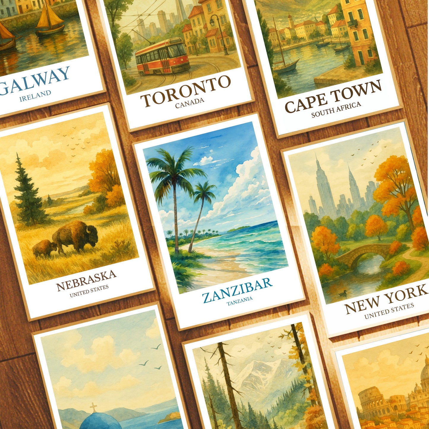 Zanzibar, Watercolor design poster, Tanzania Print, Zanzibar Wall Art