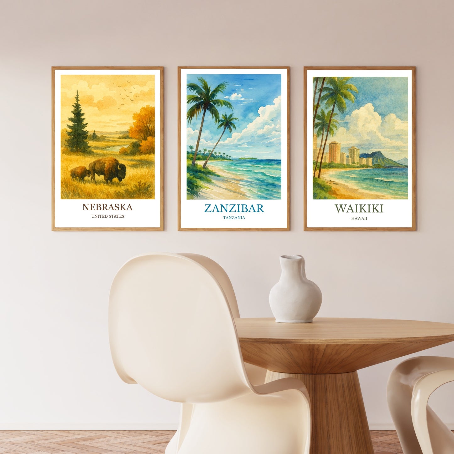 Zanzibar, Watercolor design poster, Tanzania Print, Zanzibar Wall Art