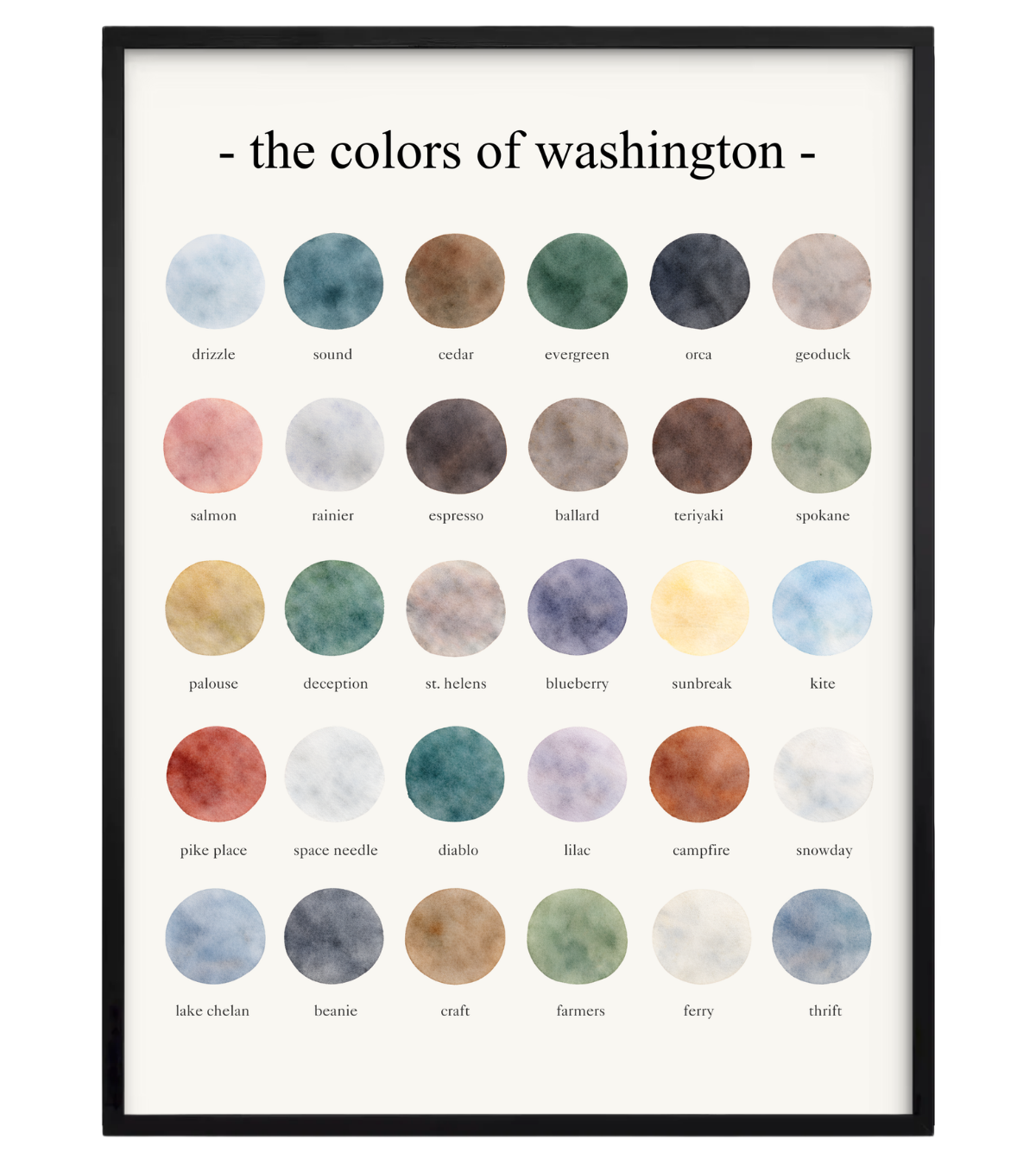 The Colors of Washington