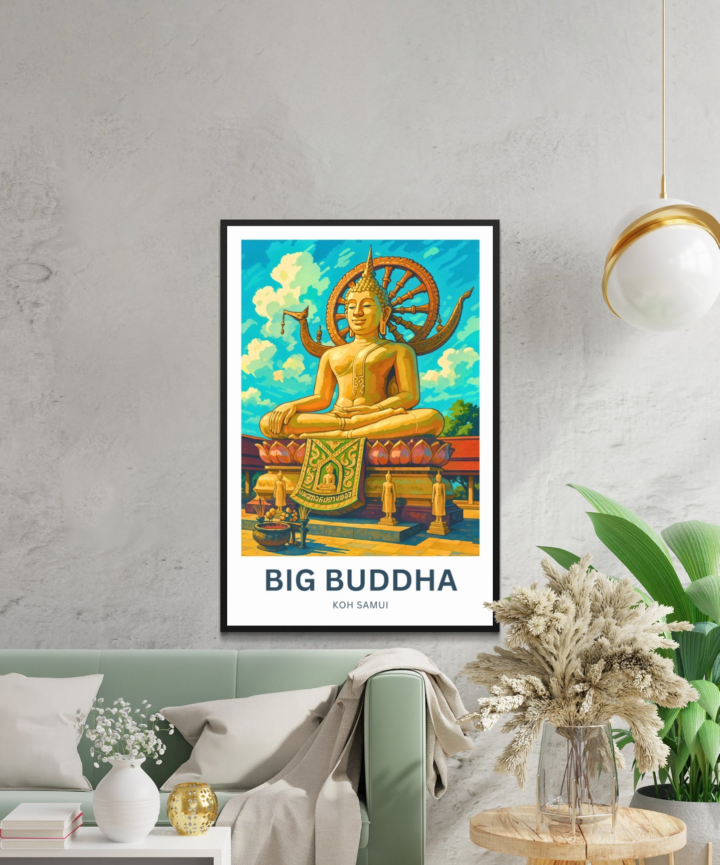 Big Buddha Travel Poster - Majestic Statue in Thailand