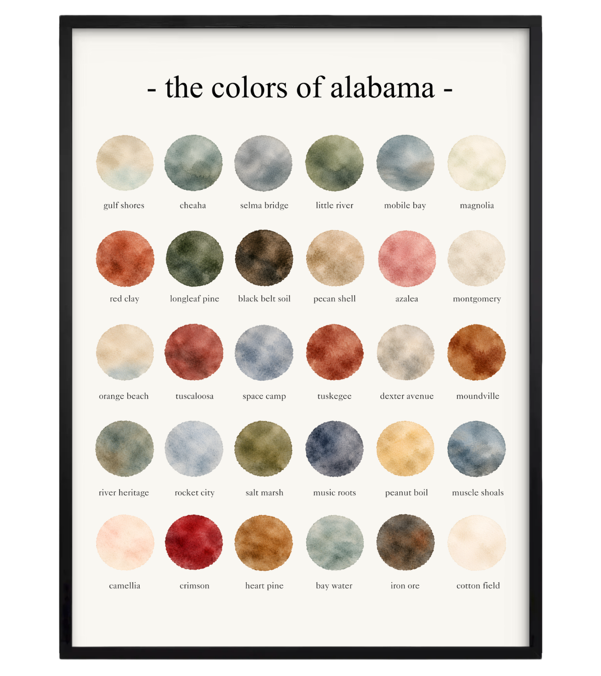 The Colors of Alabama