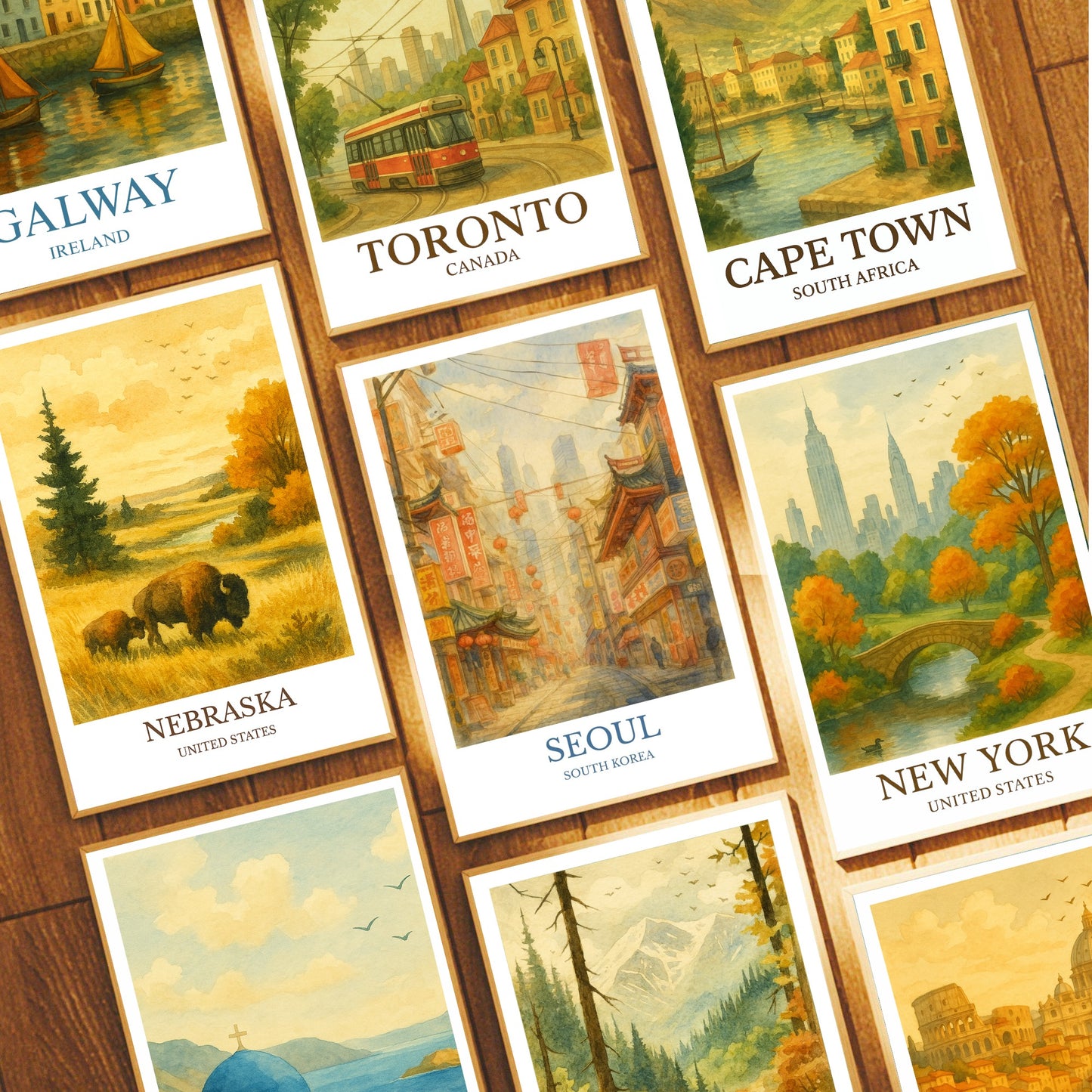 Captivating Seoul, Watercolor design poster, South Korea  Print, Seoul Wall Art