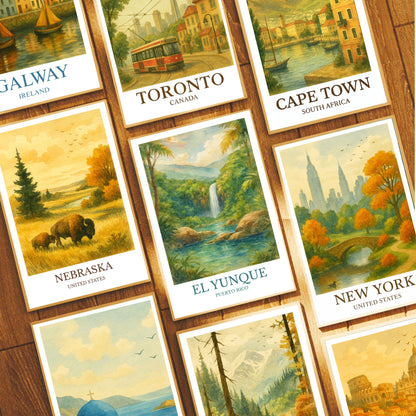 El Yunque National Forest, Watercolor design poster, Puerto Rico Print, El Yunque Wall Art