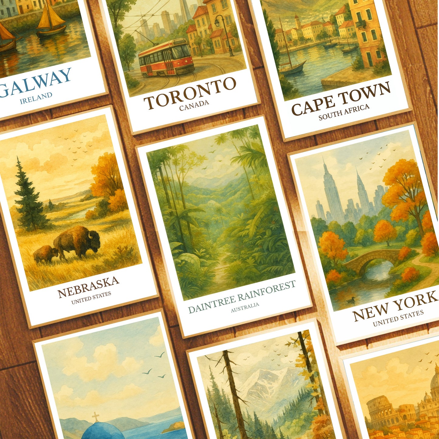 Daintree Rainforest, Watercolor design poster, Australia Print, Daintree Rainforest Wall Art