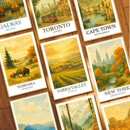 Yarra Valley, Watercolor design poster, Australia Print, Yarra Valley Wall Art