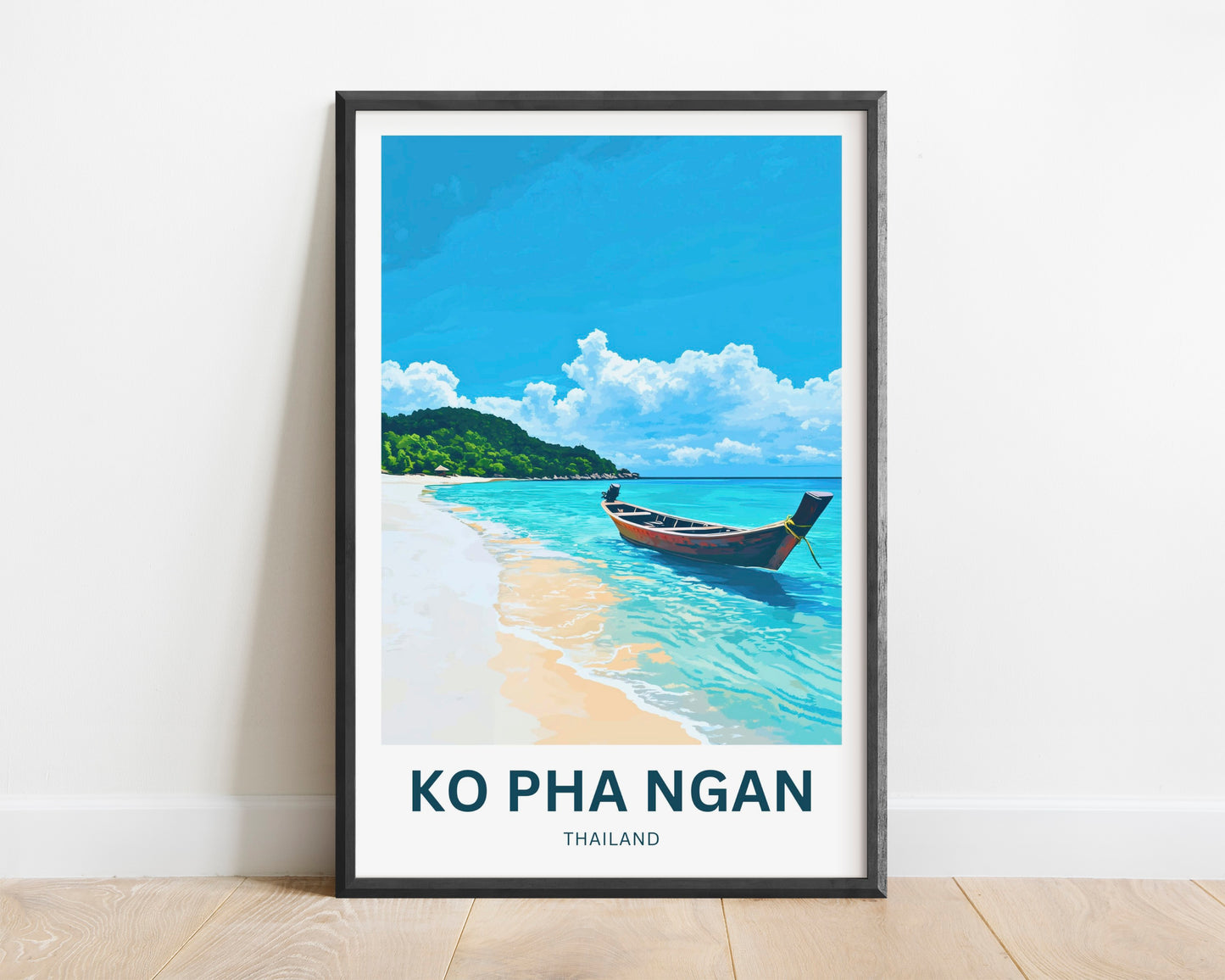 Ko Pha Ngan Travel Poster - Thailand Paradise