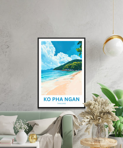 Ko Pha Ngan Travel Poster - Thailand