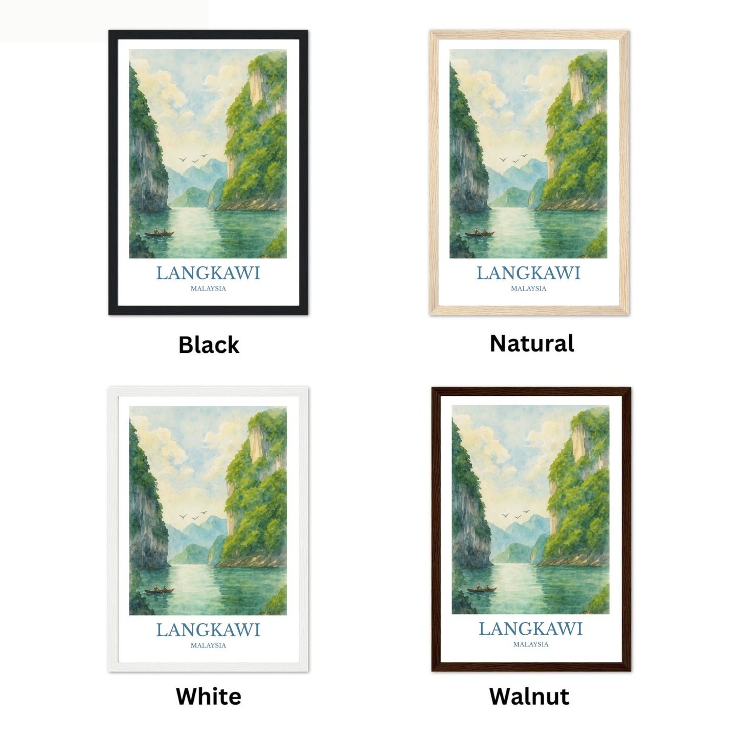 Langkawi, Watercolor design poster, Malaysia Print, Langkawi Wall Art