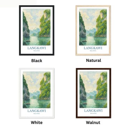 Langkawi, Watercolor design poster, Malaysia Print, Langkawi Wall Art