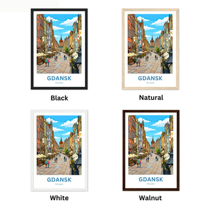 Gdańsk  Travel Poster - The heart of the old town