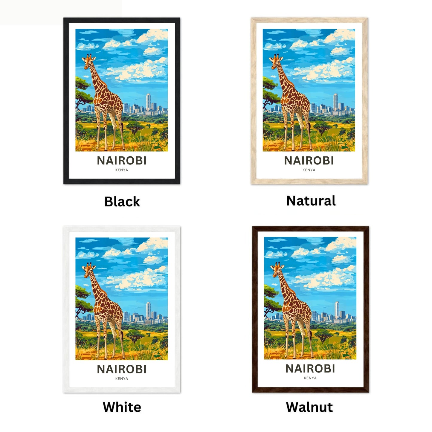 Nairobi Travel Poster - Kenya