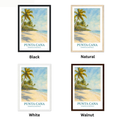 Punta Cana, Watercolor design poster, Dominican Republic Print, Punta Cana Wall Art
