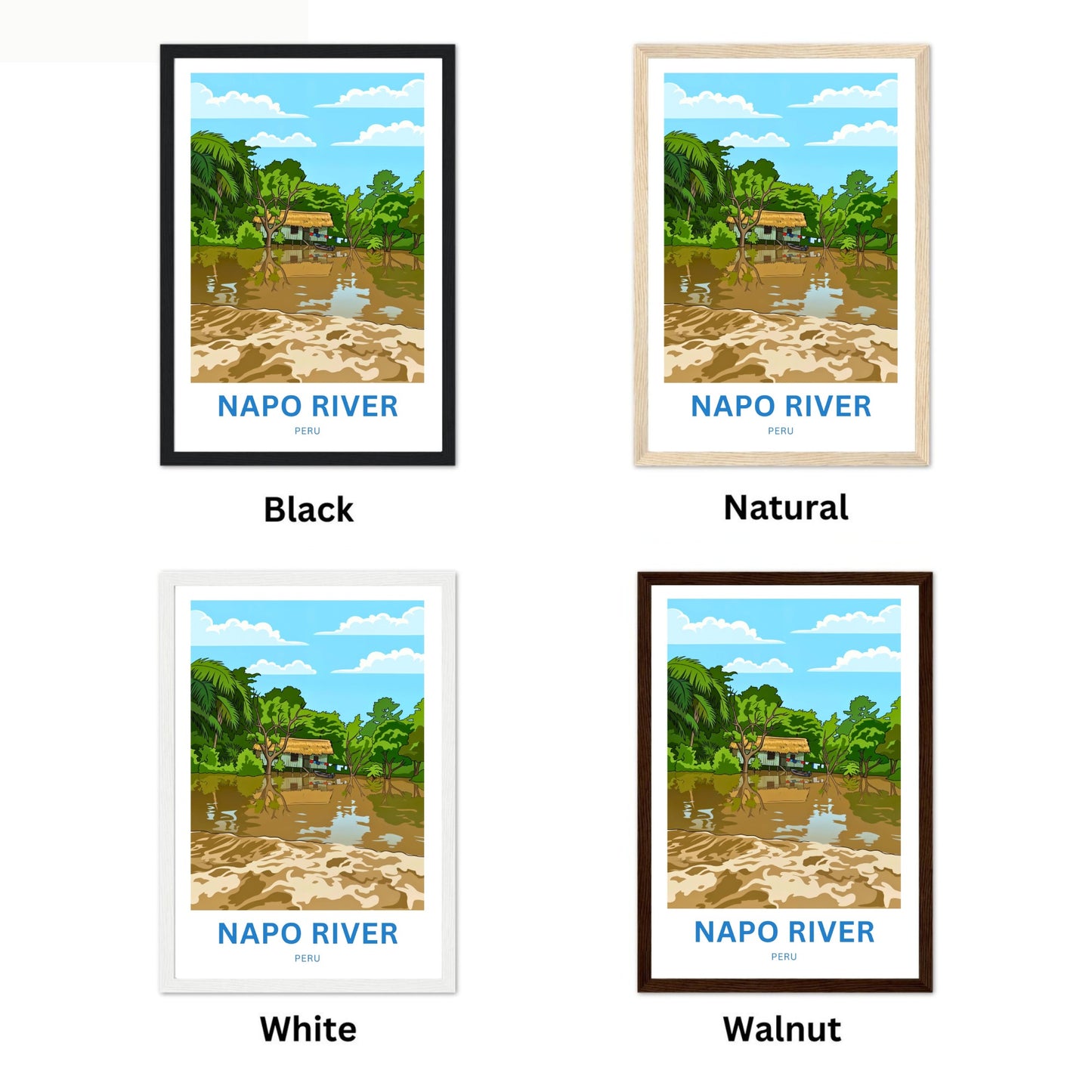 Napo River Travel Poster - River Views