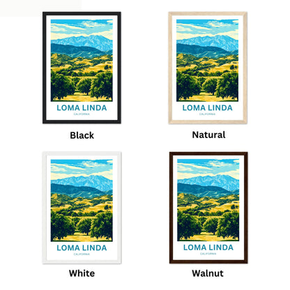 Loma Linda Travel Poster  - California Blue Zone Serenity