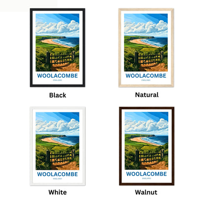 Woolacombe Travel Poster - Devon, England