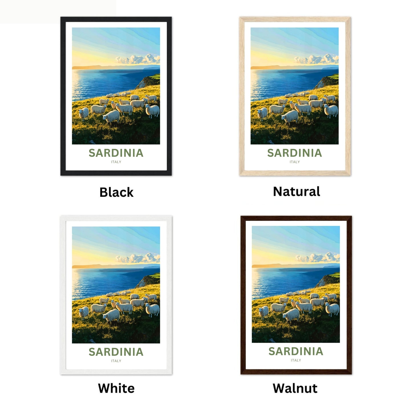 Sardinia Travel Poster - Under the Sardinian Sun